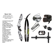 KINETIC RISER 23INCH & WNS DELTA F2 LIMBS BOW SET FOR RECURVE ARCHERY