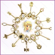 SY2 FAIRY TAIL Keychain Anime Zodiac Spirit Keyring Aquarius Capricorn Virgo Loke Cosplay Key Chain 