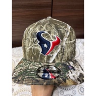NE 9 Fifty A Topi Real Tree Houston Texans Baseball Cap Snapback Adjustable