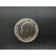 TERBARU Uang Koin Perak Kuno Belanda 1 Gulden Wilhelmina Tahun 1929