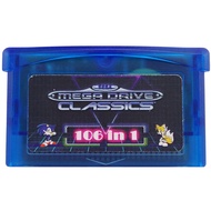 KFJND ตลับเกม106 In 1ตลับเกมแพดการ์ดเกม Gba Box Drive สำหรับระบบ Master Sega สำหรับ GBA Nintendo Adv