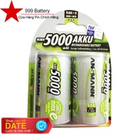 1 vỉ pin sạc đại D Ansmann 5000mAh (1 vỉ 2 viên) chính hãng