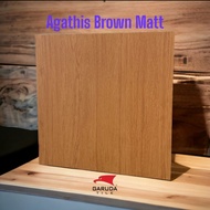 Granit 60 x 60 Cm Garuda Tile Agathis Brown Matt / Doff Didning Dapur 