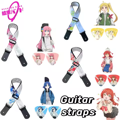 Bocchi The Rock Gotoh Hitori Kita Ikuyo Ijichi Nijika Aa 2D Anime Peripherals Cartoon Print Guitar S