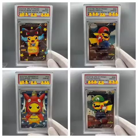 DIY PTCG Rating Card Collection Card 2016 P.M. JPN. XY PROMO PIKACHU SPECIAL BOX Copy 10Points Ratin