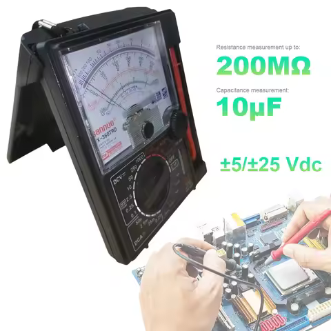 Voltmeter Ammeter with Buzzer Test Pen Analog Multimeter Tester Portable Voltmeter Ammeter Pointer M