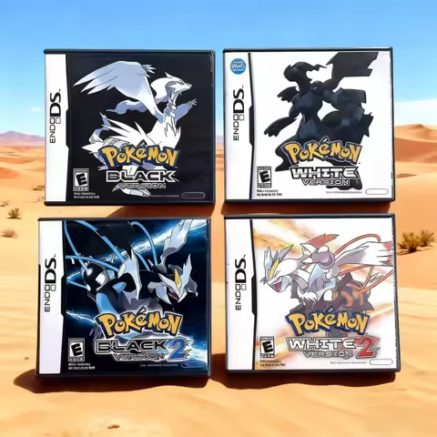 Pokemon Black and White 1 2 Combined Card Combined Card with Box Cassette DS Pokemon Game Card For D