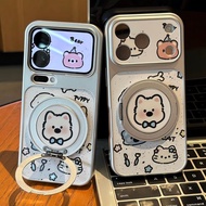 Cute puppy stand Phone Case For Samsung Galaxy A07 M07 F07 A06 M06 F06 A05S A04S A04E M04 F04 A03 Co