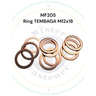 COPPERRing M12x18 Outside 18.3mm 12mm 12x18 Cooper Washer 12 milli Flat Gasket BoltRing Bolt & Nut T