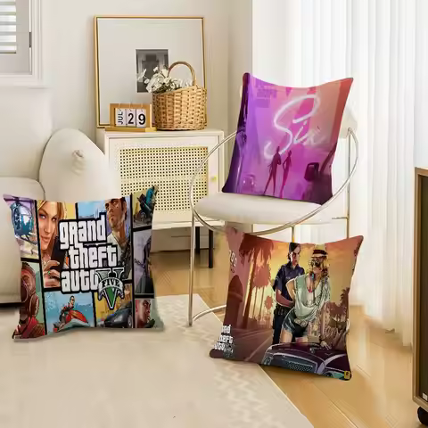 G-GTA Grand Theft Auto Pillowcases Home Bedding Decorative Pillow Cover Wedding Super Soft Pillow Ca