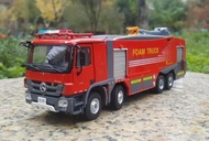 Collectible Diecast Scale Model 1:50 Be/nz ACTROS Jieda Foam City Fire Truck City Rescue Vehicles Al