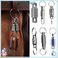 AMBER Titanium Alloy Keychain, 360° Rotatable Portable Brass Keychain,  Ultra-light EDC Keychain Out