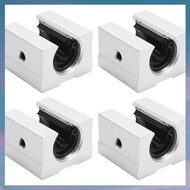 (UDOP) 4 x SBR12UU 12mm Aluminum Linear Motion Router Bearing block silver