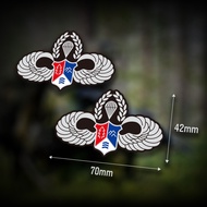 X Iiii Iron Man Umbrella Emblem Decoration PVC Sticker Car (2 Pieces)