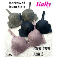 Kally-bh luxury lace underwire bra jumbo cup-38D-48D-695