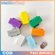 shine 1Pcs CR2450/LR44 Button Battery Storage Case Organizer 10/20 Grids CR2032 Button Battery Stora