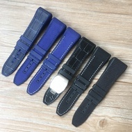 Mr. Strap Adapt to FM Frank Muller Genuine Leather Watch Strap Men Far Mulan Silicone Nylon Black Blue Bracelet 28mm Business Casual Matching