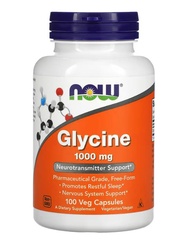 NOW Foods Glycine 1000 mg 100 Veg Capsules