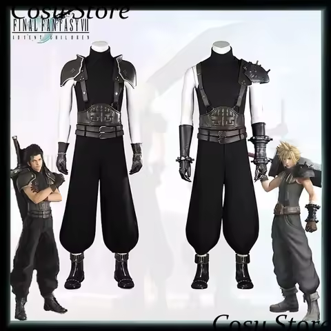 Cloud Strife Cosplay Costume Game Final Fantasy VII Crisis Core Zack Fair FF- 7 Cloud Uniform Full S