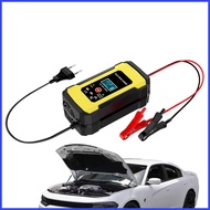 Motorcycle Battery Repair Charger 12V6A Automatic Battery Pulse Repairing Charger 4Ah-100Ah Automoti