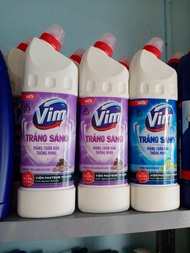 Gel tẩy bồn cầu và nhà tắm VIM trắng sáng mùi dịu nhẹ hương chanh sả 870ml