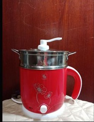 外宿者首選 CookPower 鍋寶 雙層防燙 多功能美食鍋 超方便美食鍋 1.8L 紅色 (BF-1609R)