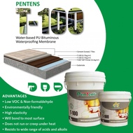 Pentens T-100 Water-based PU Bituminous Waterproofing Membrane 20KG