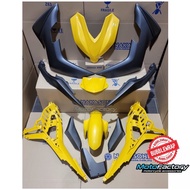 YAMAHA Y16ZR Y16 COVERSET GENUINE PARTS COVERSET KOSONG YELLOW+MATT GREY #READY STOCK