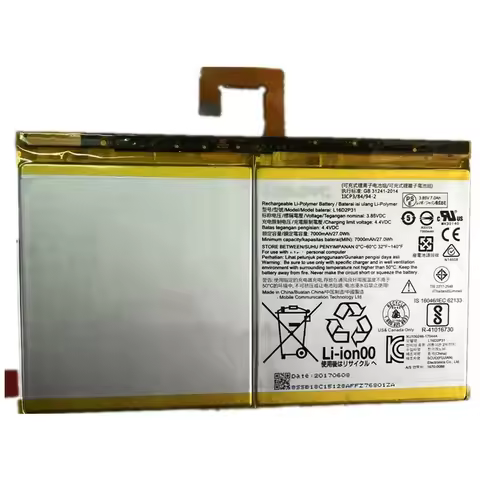 L16D2P31 For Launch X431 Pro3S+ Battery For Lenovo TAB 4 M10REL M10 Plus TB2-X30M TB X704F X304F X60