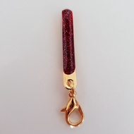 Thai Amulet Accessories: Stainless Steel Gold Longya Amulet Clip (Red)