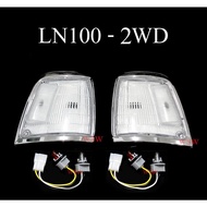 Corner Light Turn Signal TOYOTA MIGHTY-X Low Body 1988-1997 Chrome Rim LN100 2WD 4x2 MIGHTY