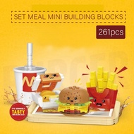 Promo Block City- 4 IN 1 Fastfood Nano Block SERI FAST FOOD Happy Meal
