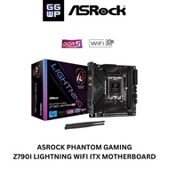 ASROCK Phantom Gaming Z790I Lightning WiFi DDR5 ITX Motherboard - Support Intel 12th/13/14th Gen Pro
