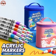 Acrylic Marker Pen Set Waterproof Quick Dry Fast Dry Colouring Drawing Art Pen Set Hadiah