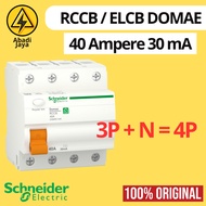 Schneider RCCB ELCB Domae 3P + N/ 3P+N 4P 40A/ 40 A 30 mA/ 30mA NEW/