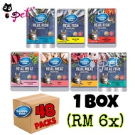 【Ready stock】Snappy tom Pouch Cat Wet Food - (1 BIG BOX= 48 Pkts)
