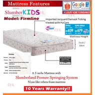 FirmLine, 7" Back support 3' Spring  Mattress for children &amp; Young Adults, 10 years warranty, Slumberland UK RM 752