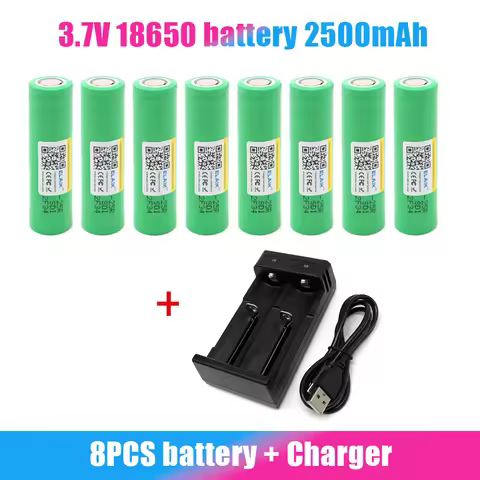 18650 Battery 2500mAh 3.7V High Current Discharge 30 A INR 18650 25R Li-ion Rechargeable Batteries f