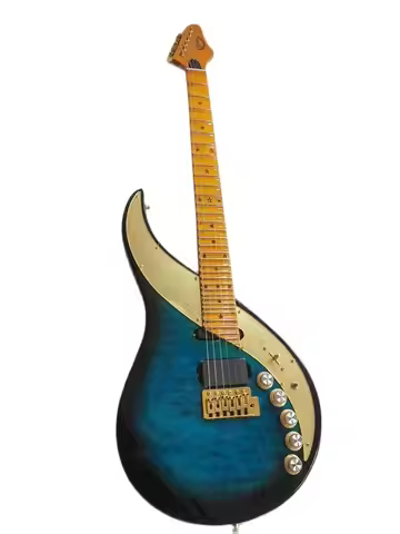 Maple Fretboard Star Inlays 29 Frets Electric Guitar Sky III Guitars Scalloped Neck Blue blackening 