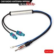 BLACKFUNNY Car Special Radio Antenna AM/FM Audio Radio Signal Amplifier Dual Fakra RF Radio Antenna 