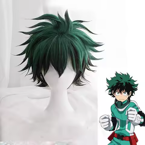 Anime Izuku Midoriya Wig Boku No Hero Academia/Academy Cosplay Hair Izuku Midoriya Deku Wig Cosplay 