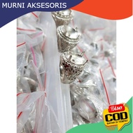 Murni Aksesoris. RING ALPAKA SUPER SILVER / Emban Cangkang Cincin Alpaka Silver Anti Luntur / Emban 