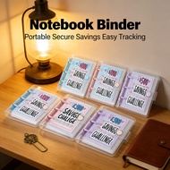 Notebook Binder Challenge Book Mini Savings Savings Storage Envelope Cash