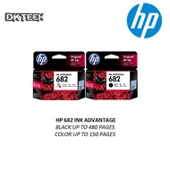 HP 682 BLACK / COLOR INK CARTRIDGES [ 100% ORIGINAL ] HP DESKJET 2336/2777/2776/2779/4100/4177
