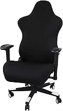 Zerci Black Stretchable Gaming Chair Covers Slipcovers,Ergonomic Office Computer Game Chair Slipcovers Stretchy Covers for Racing Gaming Chair for Office Chair Gaming (Only Cover,No Chair) (Black)