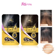 Color Shampoo Covering White Hair 30 ml Black and Brown WH-R003