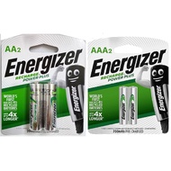 Energizer Rechargeable Battery AA/AAA Power Plus (2000mAh/700mAh) [2pcs]