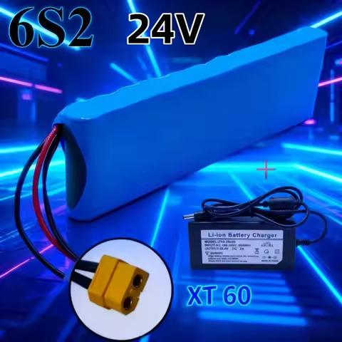 8000mAh 18650 6S2P 24V Li-ion Rechargeable Battery Pack – High-Capacity Durable Power Accessory for 