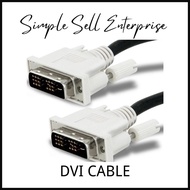 READY STOCK DVI Cable 1.5M 18+1 Pin Code:50.7a2a0.001-r