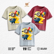 Jolly Kids Baju Atasan Kaos Anak Usia 1-9 Tahun Perempuan MINON BALON BDAY COLLECTION Cewek